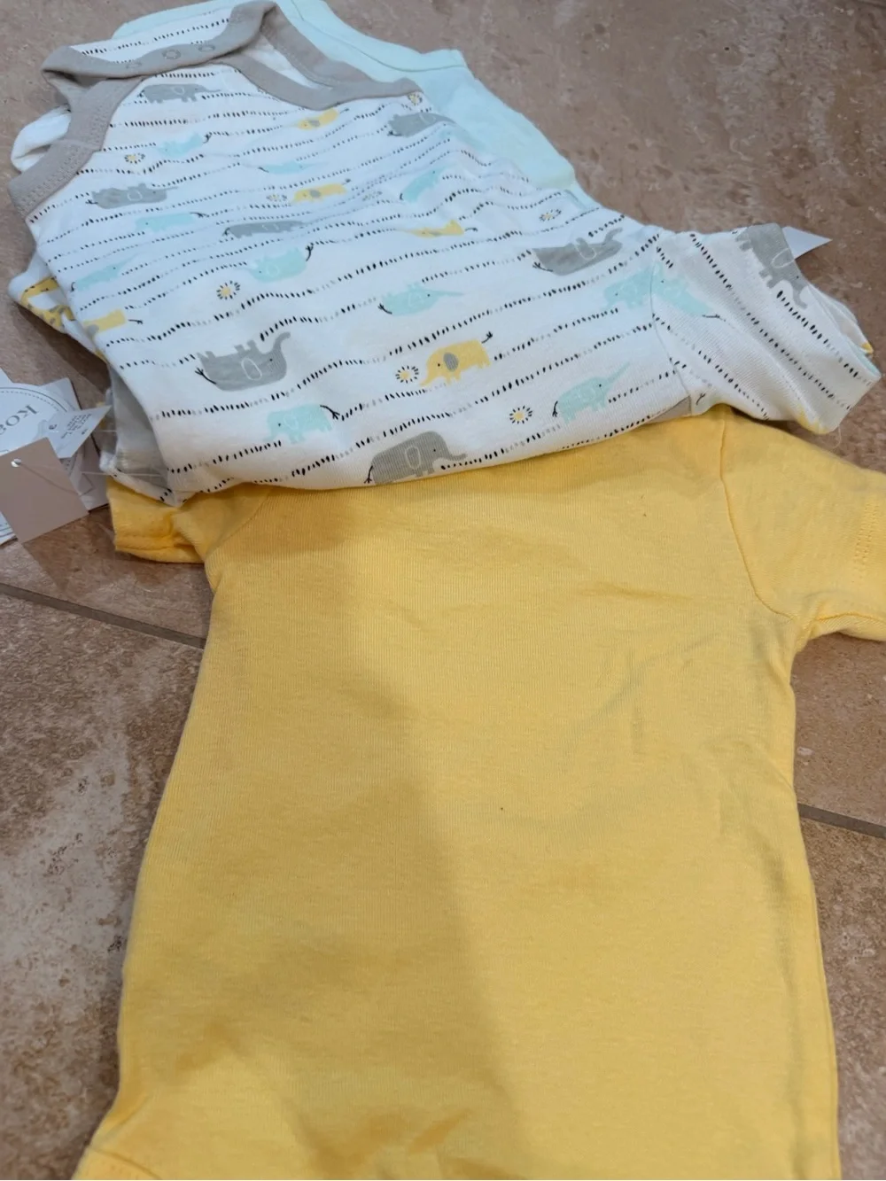 NWT Unisex 100% Cotton Baby Bodysuit Set